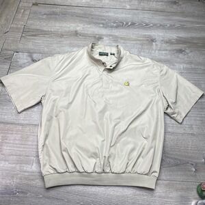 Masters Collection Golf Jacket Mens 2XL Beige Augusta National Windshirt